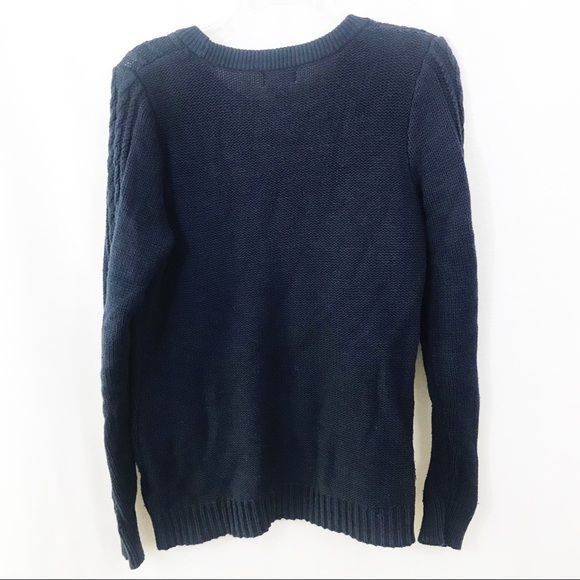 Old Navy Navy Cable-knit Sweater - Picture 2 of 2